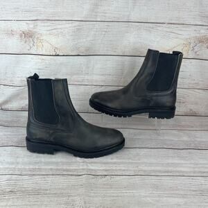 Allsaints Melos Leather Mens Sz 13 Chelsea Boots Black Distressed